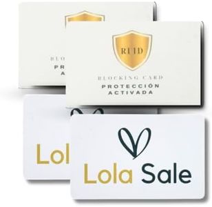 Lola Sale. 4 Smart Cards Protectores de Tarjetas de crédito,debito, tamaño CR80, RFID, NFC. Tarjeta Bloqueo RFID. Proteccion contra Hackers.. Blocking.Card (4 Tarjetas)