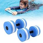 Aquatic Dumbells, Set of 2 Water Aerobic Exercise Dumbbell Pool Resistance, EVA Floating Water Dumbbells, Fitness Barbells, Hand Bar Exercises Equipment for Men Women Kids Weight Loss(Blue)