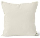 Encasa Home Dyed Cotton Canvas 50x50 cm Cushion Cover (Natural)