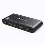 gofanco Prophecy Intelligent 4K 60Hz HDR 1x4 HDMI 2.0 Splitter - YUV 4:4:4, 3D, HDMI 2.0a, HDCP 2.2, EDID, 18Gbps, Auto Scaling, Low Heat, Cascadable, Firmware Upgradable, 4 Port 1 in 4 Out