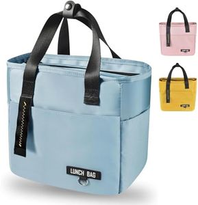 Bolsa Térmica Porta Alimentos 8 litros, Nevera Portátil, Lunch Box Impermeable, Hermética e Térmica, Porta Fiambrera para Adultos Mujer Niños de Almuerzo Picnic Playa Oficina Viaje o Colegio