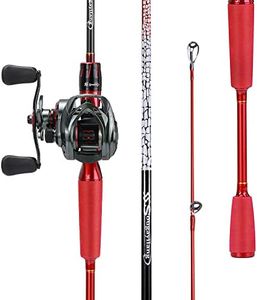 Sougayilang Fishing Rod Reel Combos,Two Pieces Light Weight Pole with High Speed Smooth Powerful Gear Casting &Spinning Avaliable for Freshwater Saltwater Best Gifts