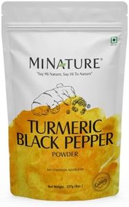 mi nature Turmeric Black Pepper Powder, Curcuma Longa with Piper nigrum, Promotes Healthy Stress and Inflammatory Response, Vegan, Gluten-Free, Non-GMO 227 Gram, 0.5 lb