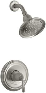 KOHLER TS396-4-BN Devonshire Rite-Temp Shower Valve Trim with Lever Handle and 2.5 GPM Showerhead