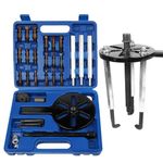 21 in 1 Bearing Puller Set, Blind Hole Inner Bearing Extractor Kit with 3 Jaw Hook & Collet, Internal Bearing Disassembly Puller Tool, Motorcycle Bearing Removal Tool (Blue)