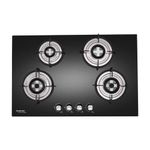 Hindware Smart Appliances | KA Hob Verona Plus | Kitchen Hob | Designer Brass Burners | Auto Ignition | SS Drip Tray | Cast Iron Pan Support | (4B 80 CM)