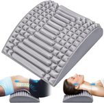 Luranol Neck Stretcher & Back Stretcher, for Lower Back Pain Relief, Lumbar Stretcher for Neck Pain,Adjustable Spine Board for Herniated Disc,Sciatica, Scoliosis, Posture Corrector (Grey)