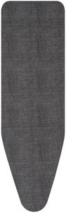 Brabantia 8mm Thick Underlay Ironing Board Cover (D Board/Denim Black) Heat-Resistant, Non-Slip, Cord Fastener