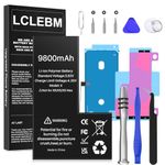 LCLEBM 9800mAh Battery for iPhone X, High Capacity Li-ion Polymer Battery Replacement for iPhone X Model A1865, A1901, A1902 with Complete Repair Tool Kits