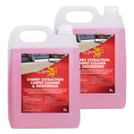 Ideal 365 Cherry Carpet Shampoo and Upholstery Cleaning Solution – Pet Carpet Cleaner with Odour Removal Suitable for All Machines 5L (2 Bottles)