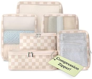 Vandel Space-Saving Compression Packing Cubes for Women 6-Pack Compressible