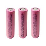 CONSONANTIAM Winway 3.7V 2200 mAH Lithium ion Battery Cell Rechargeable use for LED Light Bluetooth Speaker Power Bank Emergency Laptop 3.7v 2200mAh Li-ion Battery Original Power (Pack-3)