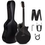 Enya X4 PRO Carbon Fibre Guitar - 41 Inch EA-X4E Professional Guitar for Children Adults Beginners Playing and Singing