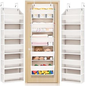 ULG 2 Pack 5-tier Over the Door Organizer Beige