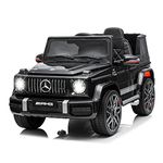 VOLTZ TOYS Licensed AMG G63, 12V Electric Kids' Ride On Car with Parental Remote Control, LED Lights, Leather Seat and MP3 (Black)