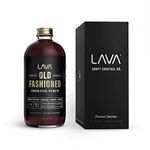 LAVA Premium Aromatic Old Fashioned Cocktail Syrup 16oz, Makes 32 Cocktails, Made with Aromatic Bitters, Demerara, Marasca Cherry, Orange Zest, Hazelnut and Cinnamon. Ready to Use. Just Add Whiskey.