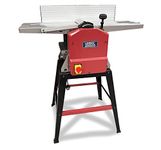 LUMBER JACK 10 x 5 Inch Planer Thicknesser with HSS Twin Blades, Dust Chute, & Legstand for Woodworking