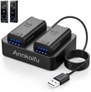 Battery Charger for Eufy Video Doorbell E340/C31, Dual Battery Charger Station for Eufy Doorbell Rechargeable Battery (Batteries NOT Included)