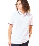 Tommy Hilfiger Men's Tommy Tipped Slim Polo Shirt, White, M
