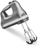 KitchenAid 6 Speed Hand Mixer with Flex Edge Beaters - KHM6118, Contour Silver