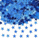 BTORER 6000Pcs Star Confetti Blue Star Table Confetti, 6mm Metallic Glitter Foil Sprinkles Confetti, Sequins Star Confetti for Birthday Wedding Party Halloween Christmas Decoration