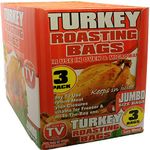 12Pc Oven Roasting Bags 'As Seen On TV' Easy to Use, Seals in Juices & Flavour for Meats (550mm x 600mm) Turkey, Chicken, Beef, Pork & Fish