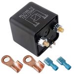 Gebildet Automotive Relays for Car Truck Motor Boat Car Starter - 12V DC 100 Amp Split Charge Relay Switch with 2 Pin Footprint + 2 Terminal