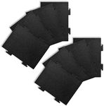 Aolleteau 8 Pack Activated Charcoal Air Filters Compatible with Whirlpool Over-The-Range Microwaves, for Over The Range Microwave Hood Models YKMLS311, YWML55011, WML75011