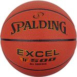 Spalding - Excel TF 500 - Basketball - Size 6 - Basketball - Certified Ball - Material ZK Composite - Indoor and Outdoor - Non-Slip - Excellent Grip