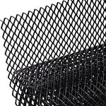 DELITLS 40x13inch Car Grill Mesh Sheet Aluminum Black Bumper Accessories Exterior Parts for Bumper, Body Kit, Hood Vent, Vehicle Opening(size:1pc,8x16mm)