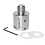 BMWOOD Woodworking Lathe Headstock Spindle Adaptor with Two Nylon Washers, Converts 1" x 8TPI Female to 3/4"X16 TPI Male