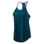 TCA Women's Switch-Up Reversible Running Tank Sleeveless Vest Top - Midnight Blue, S