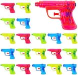 THE TWIDDLERS - 20 Small Water Pistols for Kids - Plastic Mini Water Gun Summer Beach Outdoor Garden Fun Pool Kids Toy Game, Birthday Party Bag Favours, Perfect Mini Water Pistols for Kids Party Bag