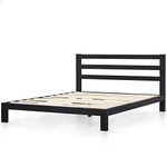 ZINUS Arnav Metal Platform Bed Frame with Headboard / Wood Slat Support / No Box Spring Needed / Easy Assembly, Queen