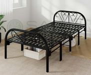 SAHNI PORTABLE FURNITURE Heavy Duty Iron/Metal/Steel Single Folding/Foldable Bed for Sleeping Adult and Guest Easily storable Fully Powder Coated (Metal slats, 6.25ft X 3ft)