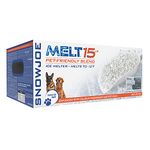 Snow Joe MELT15PET-BOX 15-Lb Premium Pet and Nature Friendly Ice Melter, Fast Acting, Safer on Vegetation, CMA Blended, Works to -12 F, Boxed for Transport, w/Bonus Scoop, White