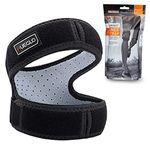 HUEGLO Patella Knee Strap for RunningKnee Stabilizing Brace Support for TendonitisOsgood schlatterArthritis Meniscus TearRunnersChondromalaciaInjury RecoverySports12"-17