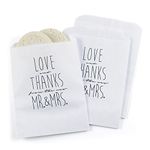 Hortense B. Hewitt 25 Count Newlywed Paper Treat Bags, White