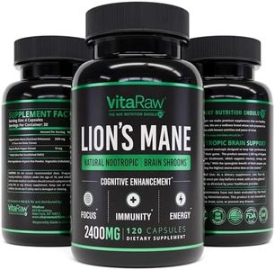 𝗪𝗜𝗡𝗡𝗘𝗥 𝟮𝟰𝟬𝟬𝗺𝗴 Lions Mane Mushroom Capsules - Powerful Nootropic - Brain Booster Memory & Energy Pills - Nootropics Brain Support - Real Lion's Mane Mushroom Supplement for Focus & Clarity