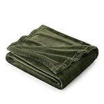 Bedsure Olive Green Fleece Blanket 
