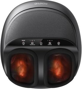 RENPHO Foot Massager with Heat, Shiatsu Massage Machine Deep Kneading, Electric Foot Massage, Air Compression, Fathers Day Gifts, Gifts for Women and Men, Fits Up to Size 12, Black