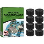 Mice Rodent Repellent, 8Pcs Natural Peppermint Oil Mouse Repellent, Effective Rodent Repellent for Car Engine Cabinet Indoor & Outdoor Garage, Safe for Pets and Family