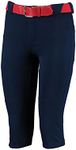 Russell Athletic Women's Low-Rise Knicker Pants with Belt & Back Pockets-Ideal Baseball, Fastpitch, Softball Bottoms, Navy, Small