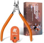 RUITOOL Model Nippers, Model Tools for Advancers to Repair and Fix Plastic Models, Ultra-thin Single Blade Model Nipper, Non-slip Grip 4.7 Inch Sprue Cutter for Plastic Model Building