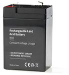 Replacement 6V 6 Volt 4 AMP 4AH Rechargeable Lead Acid Battery PS640 F1 Y4-6, NP4-6 for Torch, Radio Controlled Boat, Car, Toys, Alarm, Scooters, Quad Bikes, Motorbikes 4.75mm (4.8mm)x 0.8mm Terminals