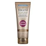 Jergens Natural Glow +Nourish Daily Moisturizer & Gradual Sunless Self Tanning Body Lotion for Dry Skin, Medium to Deep Shade (220 mL)