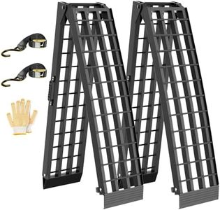 KOLOTOOL 7.5 FT Heavy Duty Aluminum Folding Loading Ramp for Pickup Trucks, 3000 lbs Capacity Truck Loading Ramps for Motorcycles, ATV, UTV Lawn Mowers,Tractors & Golf Carts, 90" Lx12 W (2 Pack)