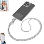 ZOTIMO Diamond Phone Charm and Crossbody Phone Lanyard Hands Free Mobile Phone Holder Sling Compatible with Most Smartphones including iPhone Neck Chain Strap For Hanging Accessories