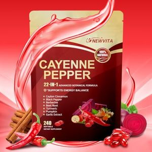 NEWVITA 22-in-1 Cayenne Pepper Softgels Supplement, 240 Softgels