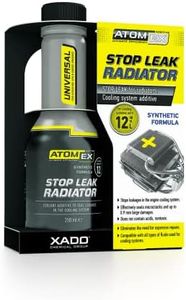 XADO ATOMEX Stop Leak Radiator Coolant Additive - Repair Seal, Restore Radiator Fluid Fix and Prevent Future Leaks (Bottle, 250 ml)